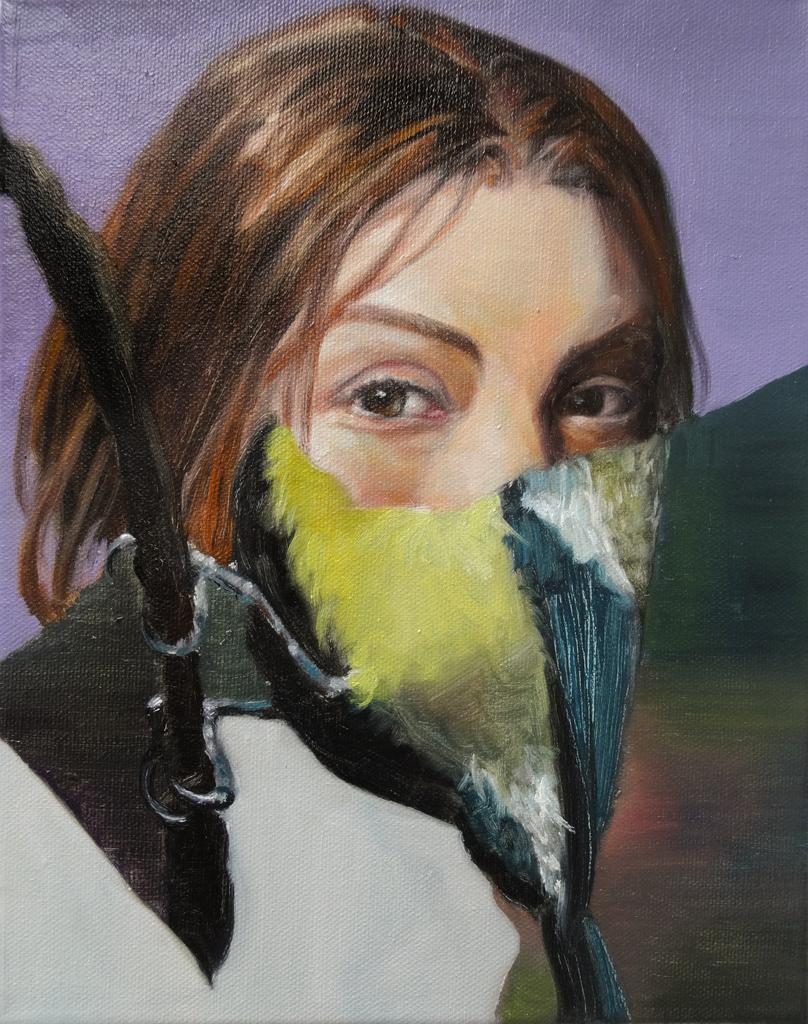 Podarge, 2018, oil on canvas, 33x24cm